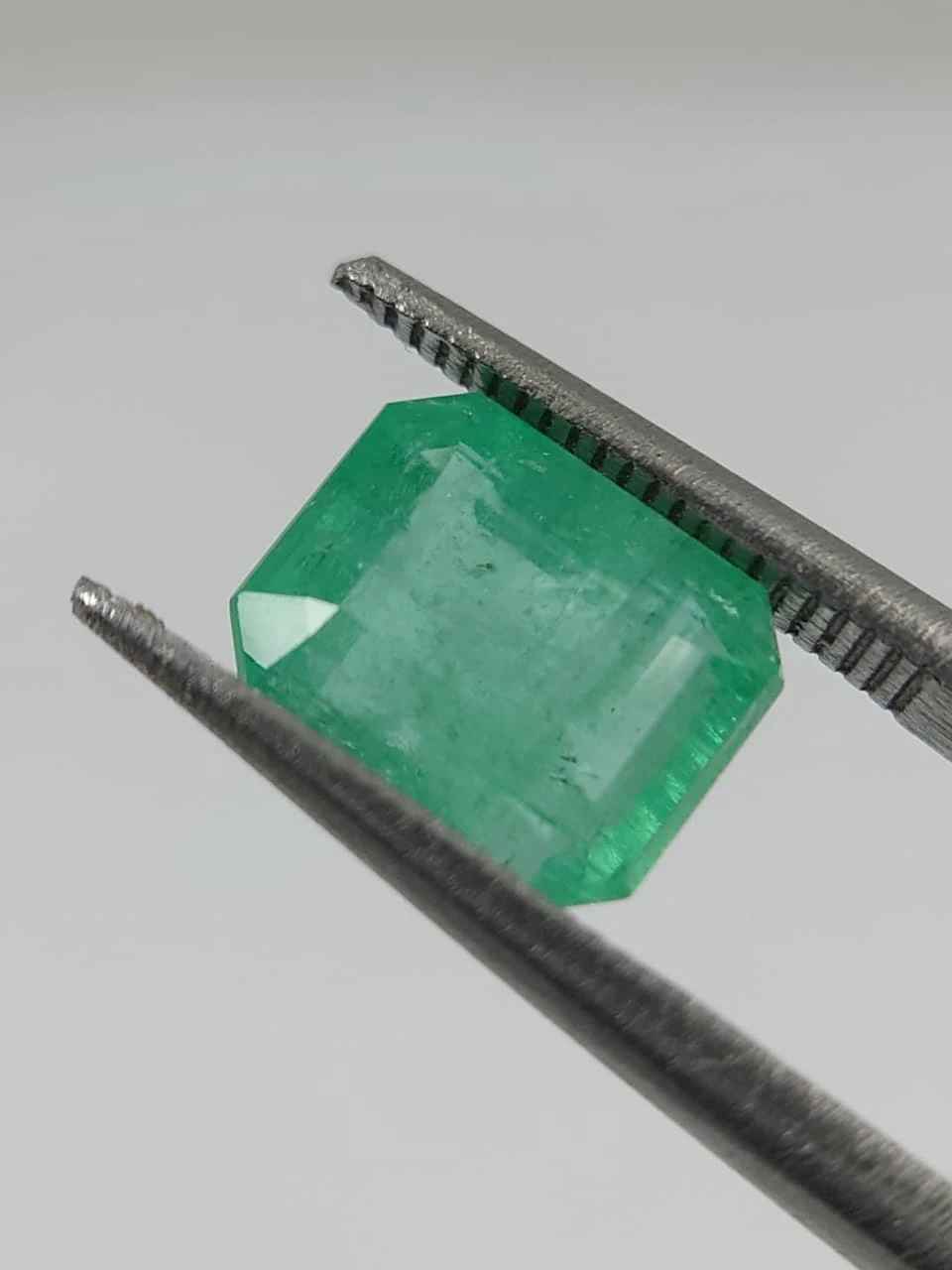 3.1ct Minor Oiled Octagon Faceted Emerald from Afghanistan — view 2